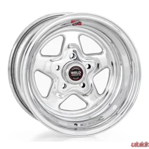 Weld Prostar Wheel 15x10 5x4.75 -25mm Polished Center - Polished Shell - Image 1