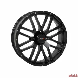 System 3 Off-Road ST-3 Simulated Beadlock Wheels 22x6.5 4x156 4+2.5 10mm Matte Black - Image 1