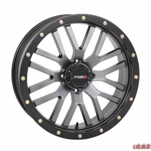 System 3 Off-Road ST-3 Simulated Beadlock Wheels 22x6.5 4x137 4+2.5 10mm Gunmetal Grey - Image 1