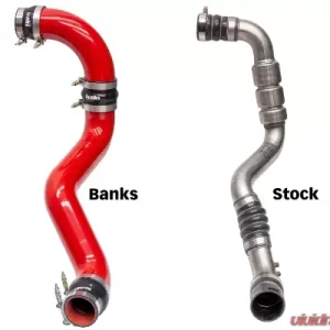 Banks Power Boost Tube Upgrade Kit Red Powder Coated (Set) GMC Sierra | Chevrolet Silverado 2500 | 3500 2017-2019 - Image 4