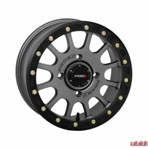 System 3 Off-Road SB-5 Beadlock Wheel 15x10 4x137 5+5 -5mm Gunmetal Grey | Black - Image 1
