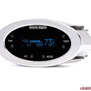 Dakota Digital DCC-2300-C-B Digital Elliptical Climate Control System for Vintage Air Gen II Chrome Blue Display - Image 1