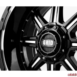 Grid Wheel Offroad GD10 Wheel 18x9 6x135|6x139.7 15mm Gloss Black | Milled Chevrolet | Ford | Toyota 1999-2022 - Image 2