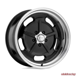 American Racing Vintage VN511 Salt Flat 22x10.5 5x4.75 +0mm Gloss Black w/Diamond Cut Lip Wheel - Image 1