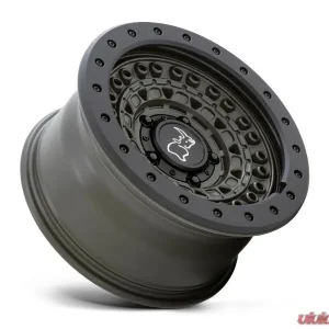 Black Rhino Barricade Wheel 17x8.5 5x127 | 5x5 -18mm Olive Dab Green w/Black Rock Guard - Image 2