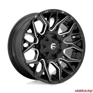 FUEL 1 Piece D769 Twitch Wheel 20x9 5x4.5/5.0 +1mm Glossy Black Milled - Image 1