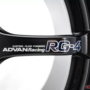 Advan RG-4 Wheel 18x9.5 5x114.3 45mm Semi Gloss Black - Image 4