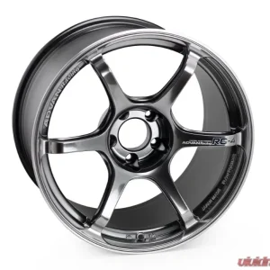 Advan RG-4 Wheel 18x9.5 5x114.3 38mm Racing Hyper Black & Ring - Image 2