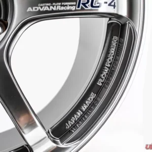 Advan RG-4 Wheel 18x9.5 5x114.3 38mm Racing Hyper Black & Ring - Image 5