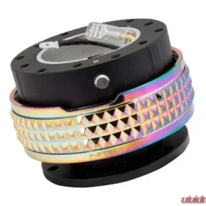 NRG Quick Release Kit - Black Body - Neochrome Pyramid Ring - Image 1
