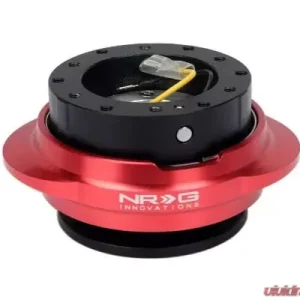 NRG Quick Release Kit - Black Body - Shinny Red Oval Ring - Image 2