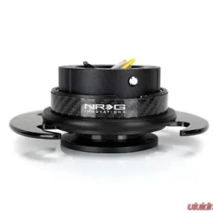 NRG Quick Release Kit - Black Body-Carbon Figer Trim Ring W- Carbon Fiber Handles - Image 2