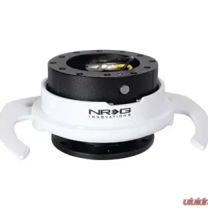 NRG Quick Release Kit - Black Body - White Ring W- Handles - Image 2
