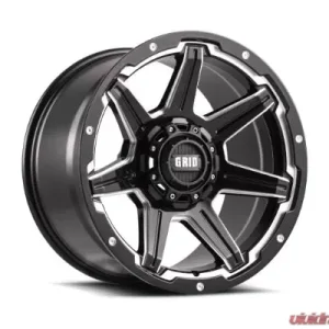 Grid Wheel Offroad GD06 Wheel 20x10 5x150 -12mm Gloss Black | Milled - Image 1
