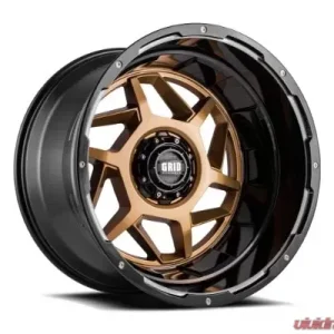Grid Wheel Offroad GD14 Wheel 17x9 5x114.3|5x127 | 5x5 -12mm Gloss Bronze | Black Lip - Image 1
