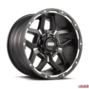 Grid Wheel Offroad GD07 Wheel 20x9 5x127 | 5x5 | 5x139.7 -12mm Matte Black | Milled - Image 1