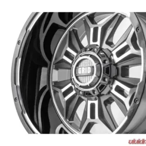 Grid Wheel Offroad GD11 Wheel 17x9 5x127 | 5x5 | 5x139.7 0mm Gloss Anthracite | Black Lip - Image 2