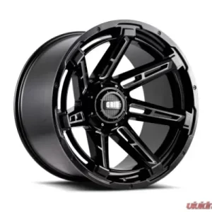 Grid Wheel Offroad GD12 Wheel 18x9 5x127 | 5x5 | 5x139.7 -12mm Gloss Black | Milled - Image 1