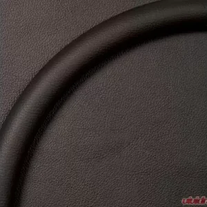 Billet Specialties 14" Black Leather D-Shape Half Wrap Ring - Image 1