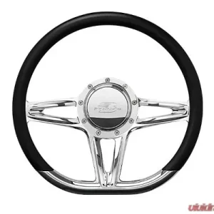 Billet Specialties 14" Polished D-Shape Victory Steering Wheel - Image 1