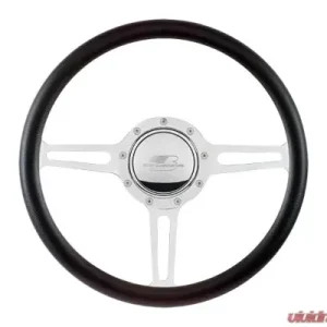 Billet Specialties 14" Split Spoke Half Wrap Steering Wheel - Image 1