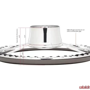 Billet Specialties 14" Edge Half Wrap Steering Wheel - Image 2