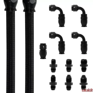 Billet Specialties Black Power Steering Hose Kit W/ Pump Mount Reservoir - Image 2