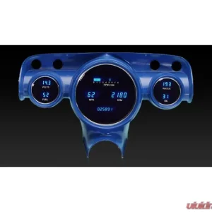 Dakota Digital CLK-57C-B Blue Digital Clock for 1957 Chevrolet Cars - Image 1