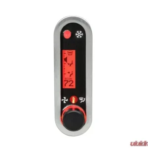 Dakota Digital DCC-2500V-S-R Climate Controller for Vintage Air Gen IV Vertical Brushed Satin Red - Image 1