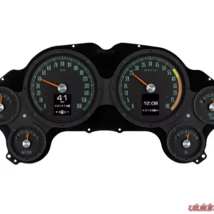 Dakota Digital RLC Clock for Chevrolet Corvette 1963-1967, Digital Display, Black Finish - Image 1