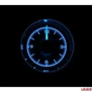 Dakota Digital VHX Clock 2-1/16" Black Alloy Background Blue - Universal Fit - Image 1