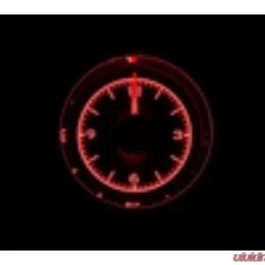Dakota Digital Round Universal VHX Clock 2-1/16" Black Alloy Background Red VLC-16-2-K-R - Image 1