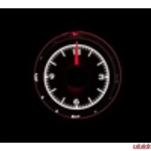 Dakota Digital Round Universal VHX Clock 2-1/16" Black Alloy White Face - Image 1