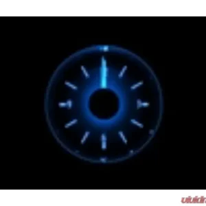 Dakota Digital Round Universal VHX Clock 2-1/16" Silver Alloy Blue Background - Image 1