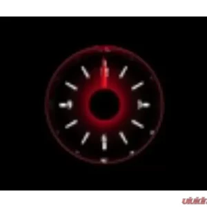 Dakota Digital Round Universal VHX Clock 2-1/16" Silver Alloy Background White - Image 1