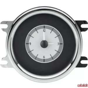 Dakota Digital Analog Clock Black Alloy Background Red for Chevrolet 1941-1948 VLC-41C-K-R - Image 1