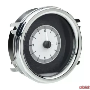 Dakota Digital Analog Clock Silver Alloy Background Red for 1941-1948 Chevrolet Car - Image 1