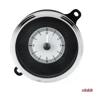 Dakota Digital Analog Clock for 1941-1948 Ford Cars, Silver Alloy Background, Blue - Image 1