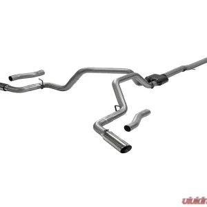 Flowmaster 3.50" to Dual 3.00" Outlaw Cat-Back Exhaust System GM Silverado | Sierra 2500HD |3500HD 6.6L Gas V8 2020-2021 - Image 1