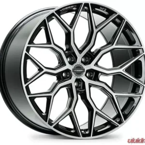 Vossen HF-2 Wheel 20X10.5 5X112 30mm Deep Brushed Gloss Black - Image 1