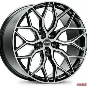 Vossen HF-2 Wheel 20X10.5 5X112 45mm Deep Brushed Gloss Black - Image 1