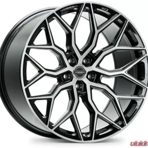 Vossen HF-2 Wheel 19X9.5 5X120 40mm Flat Brushed Gloss Black - Image 1