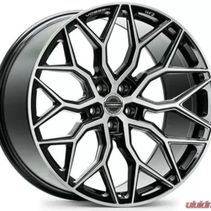 Vossen HF-2 Wheel 19X8.5 5X112 30mm Flat Brushed Gloss Black - Image 1