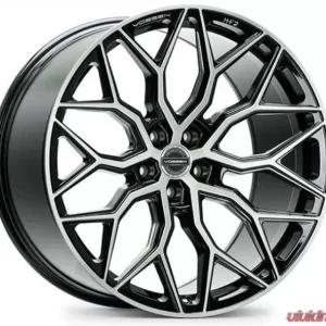 Vossen HF-2 Wheel 19X8.5 5X112 38mm Flat Brushed Gloss Black - Image 1