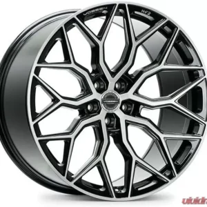 Vossen HF-2 Wheel 19X9.5 5X112 45mm Deep Brushed Gloss Black - Image 1