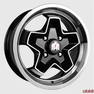 Klassik Rader 944 Wheel 17x7 4x130 40mm Gloss Black Machined Face & Lip - Image 1