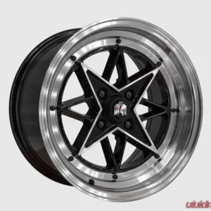 Klassik Rader RS-L Wheel 15x8 4x100 25mm Gloss Black Machined Face & Lip - Image 2