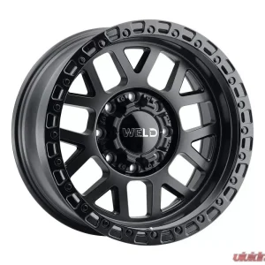 Weld Racing Cinch W104 Wheel 20x9 8x165.1 0mm Satin Black with Gloss Black Ring - Image 1
