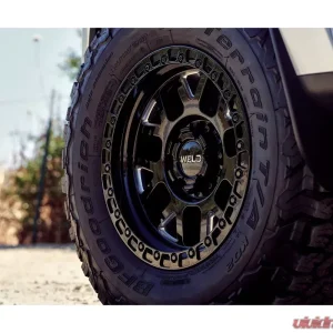 Weld Racing Cinch W105 Wheel 20x10 8x180 -18mm Gloss Black Milled with Gloss Black Ring - Image 4