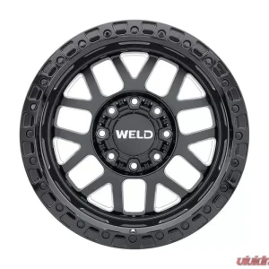 Weld Racing Cinch W105 Wheel 20x10 8x165.1 -18mm Gloss Black Milled with Gloss Black Ring - Image 2
